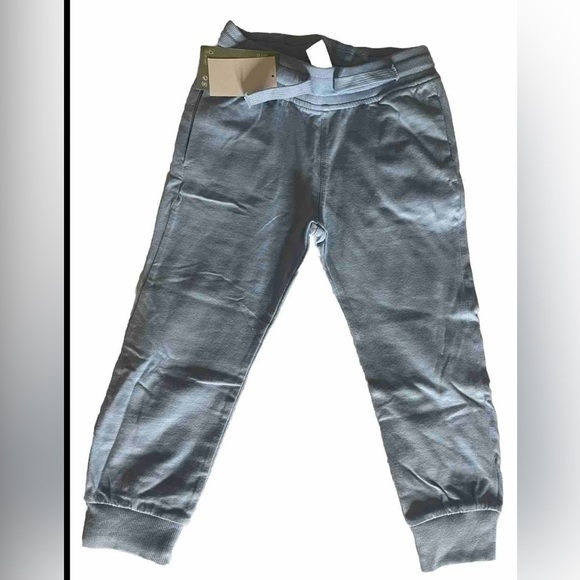 H&M kids unisex size 4T light blue cotton joggers with pockets and drawstring - Picture 1 of 4